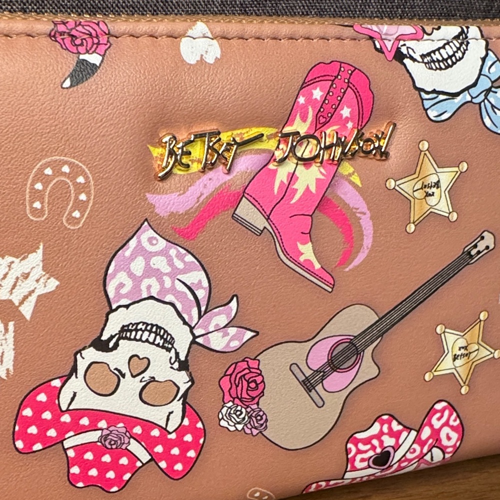 Betsey Johnson Punk Western Wristlet XoZipp-P - Picture 6 of 11